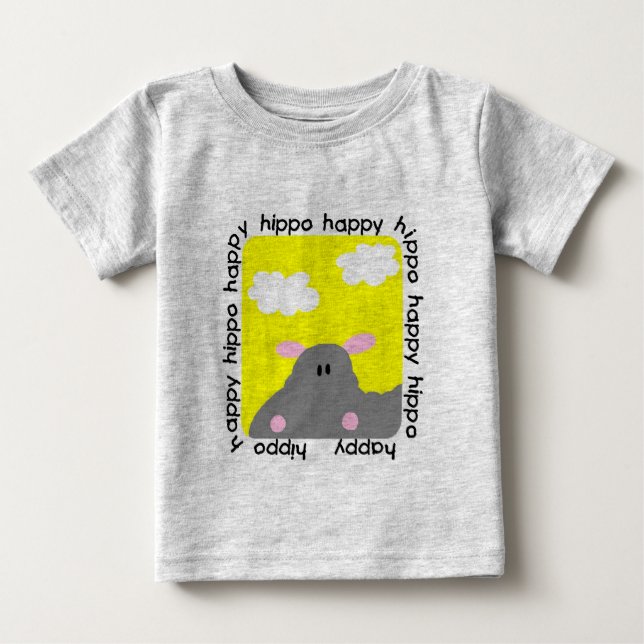 T-shirt Pour Bébé Combinaison heureuse du football de bébé (Devant)