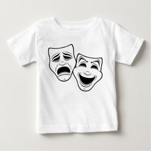 T-shirt Pour Bébé Comédie Et Tragédie Théâtre Masque La Ligne No