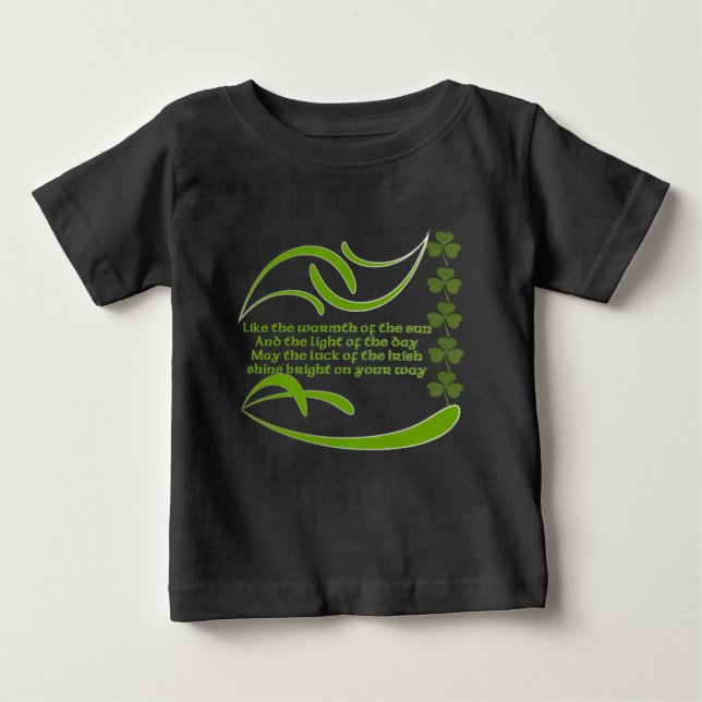 T-shirt Pour Bébé Comme la chaleur de la bénédiction irlandaise Suns (Devant)