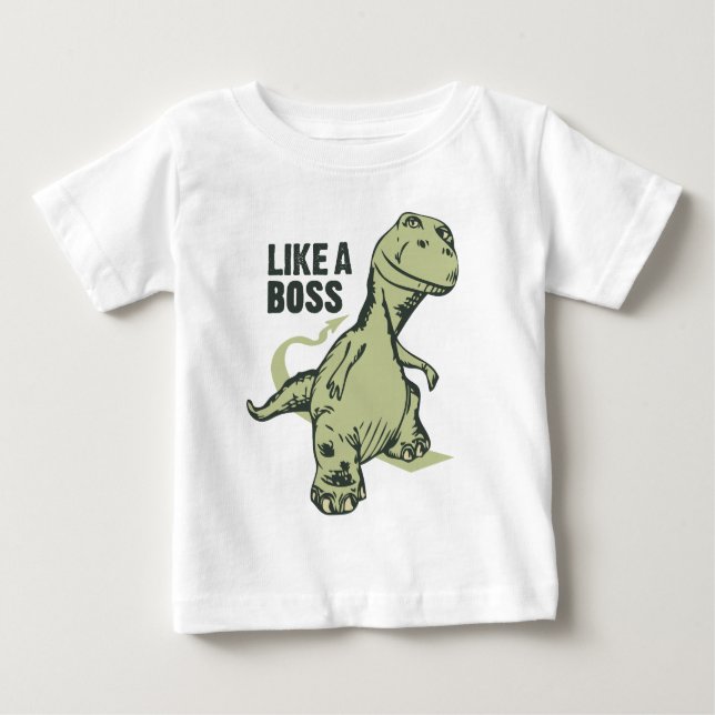 T-shirt Pour Bébé Comme un dinosaure de patron (Devant)