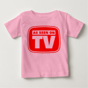 T-shirt Pour Bébé Comme vu à la télévision - Customisé