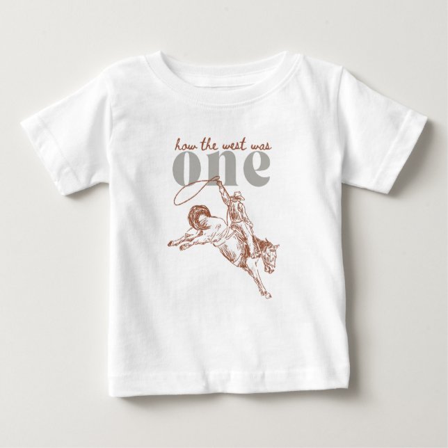 T-shirt Pour Bébé Comment l'Occident était une première chemise d'an (Devant)