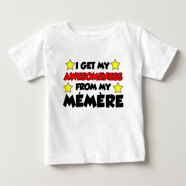 T-shirt Pour Bébé Compréhension de Memere (Devant)