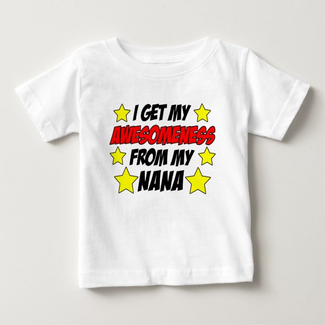 T-shirt Pour Bébé Compréhension De Nana (Devant)