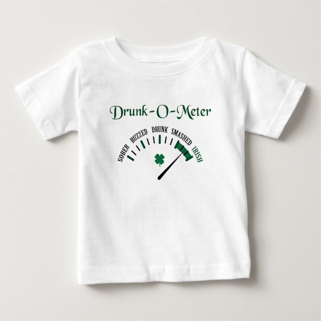 T-shirt Pour Bébé Compteur ivre (Devant)