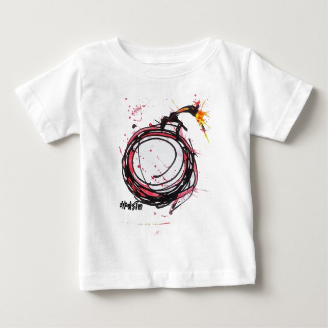 T-shirt Pour Bébé Conception-Bombe originale (Devant)