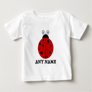 T-shirt Pour Bébé Conception de COCCINELLE customisée avec TOUT NOM