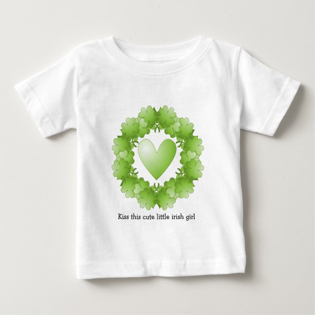 T-shirt Pour Bébé Conception de la Saint Patrick (Devant)