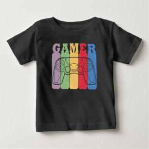 T-shirt Pour Bébé Conception de manette de jeu rétro pour joueur