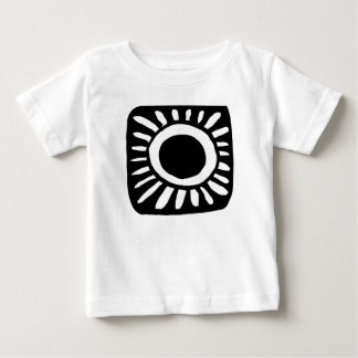 T-shirt Pour Bébé Conception de pop en noir et blanc