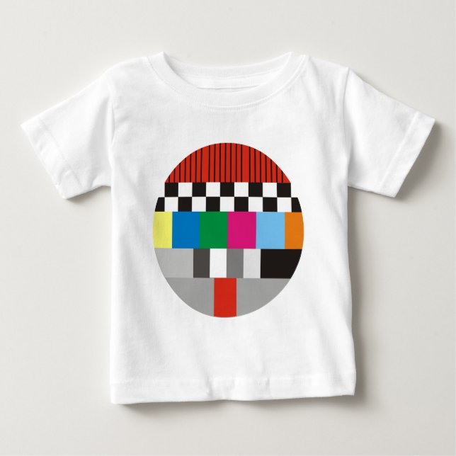 T-shirt Pour Bébé Conception du Motif de test (Devant)