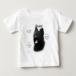 T-shirt Pour Bébé Conception (noire) d'histoire de Briard