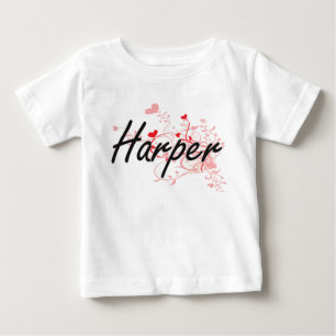 T-shirt Pour Bébé Conception nommée artistique de harpiste avec des