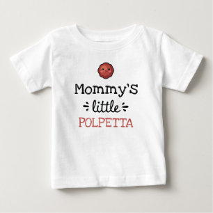 T-shirt Pour Bébé Conception personnalisée   [Texte] Petite Polpetta