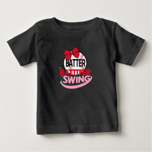 T-shirt Pour Bébé Conception Sur Le Thème Du Baseball "Batter Batter