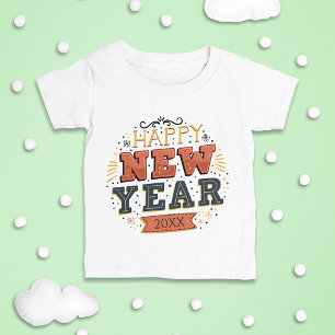 T-shirt Pour Bébé Conception unique pour le Nouvel An personnalisée 
