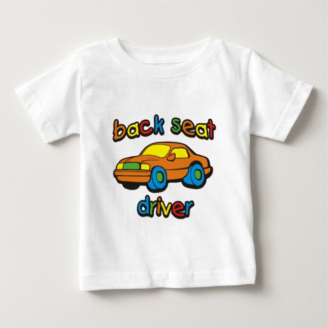 T-shirt Pour Bébé conducteur de siège arrière (Devant)