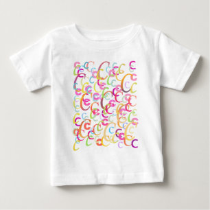 T-shirt Pour Bébé Confettis en forme de lettre "C"