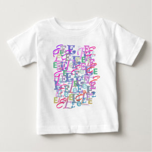 T-shirt Pour Bébé Confettis en forme de lettre "E"