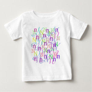 T-shirt Pour Bébé Confettis en forme de lettre "N"