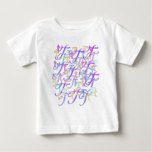 T-shirt Pour Bébé Confettis en forme de lettre "T"