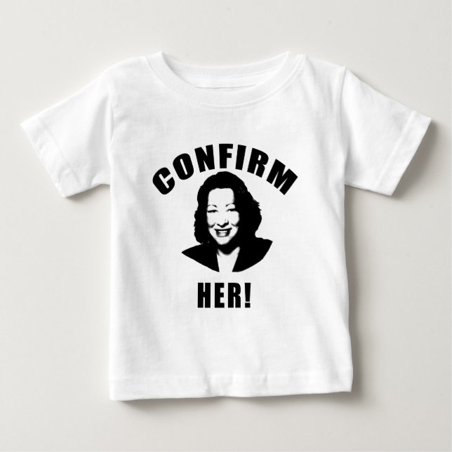 T-shirt Pour Bébé Confirmer ses produits (Devant)