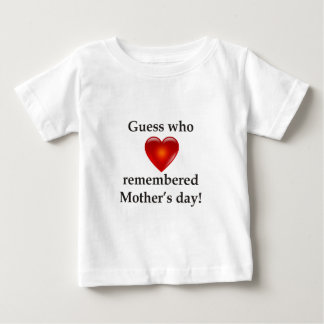 T-shirt Pour Bébé Conjecture qui s'est rappelée le jour de mères