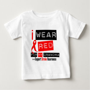 T-shirt Pour Bébé Conscience de course je porte le ruban rouge pour