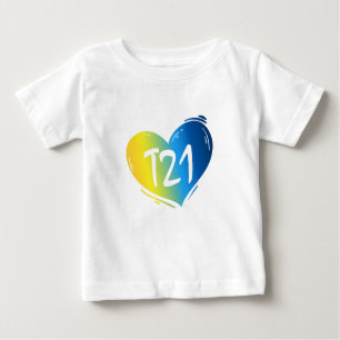 T-shirt Pour Bébé Conscience de T21 syndrome de Down