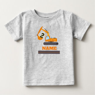 T-shirt Pour Bébé construction 2e anniversaire - personnalisation de