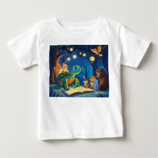 T-shirt Pour Bébé Contes Lune : Le Rassemblement De L'Histoire De La