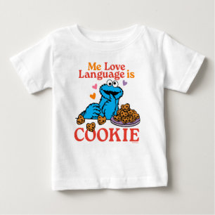 T-shirt Pour Bébé Cookie Monster   Citation de la Saint Valentin