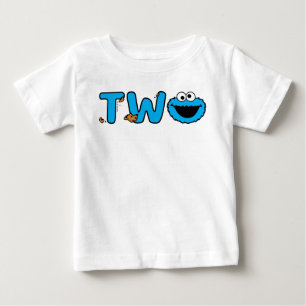 T-shirt Pour Bébé Cookie Monster Deuxième anniversaire