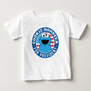 T-shirt Pour Bébé Cookie Monster pour le président