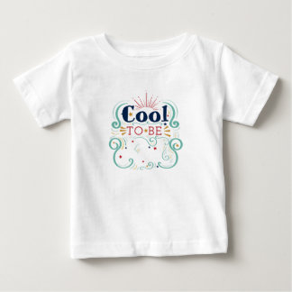 T-shirt Pour Bébé Cool d'être bleu rouge