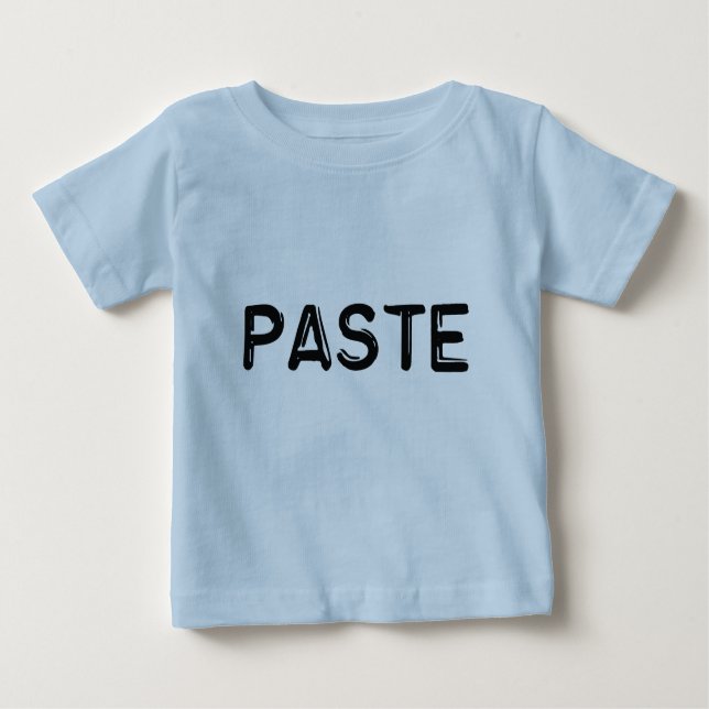 T-shirt Pour Bébé Copie et pâte - pâte (Devant)