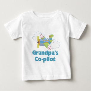 T-shirt Pour Bébé Copilot Boy de grand-père