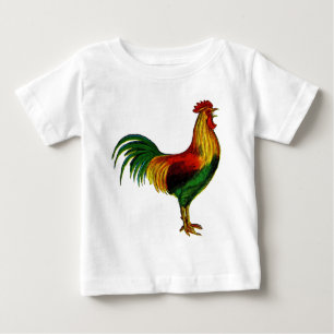 T-shirt Pour Bébé Coq de rouge d'île de Rhode