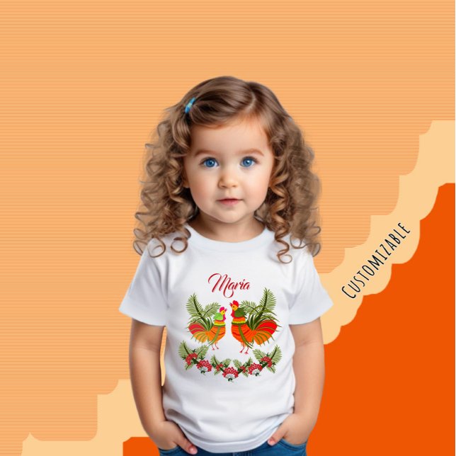 T-shirt Pour Bébé Coq et poule (Créateur téléchargé)