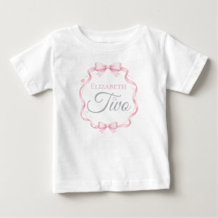 T-shirt Pour Bébé Coquette Elizabeth a Deux Ans 2e Anniversaire
