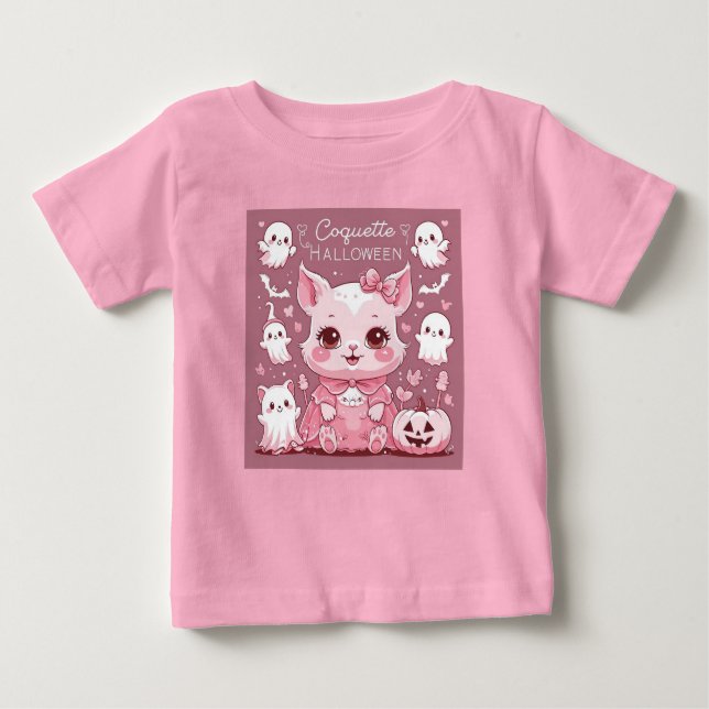 T-shirt Pour Bébé Coquette halloween (Devant)