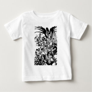 T-shirt Pour Bébé Corps noirs de lanterne - noirs et blancs