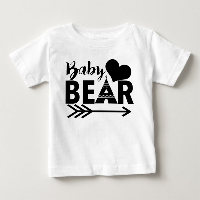 T-shirt Pour Bébé Costume corporel pour bébé ours (Devant)