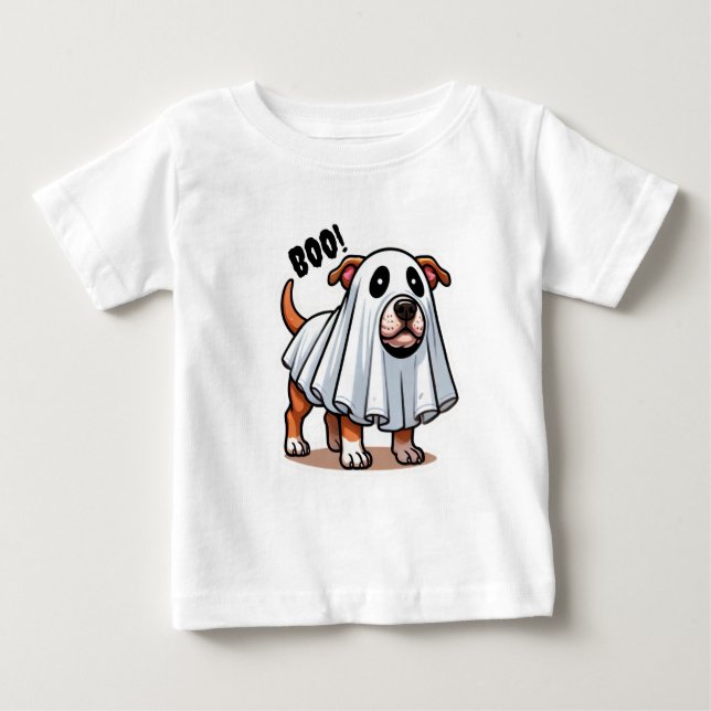 T-shirt Pour Bébé Costume de fantôme AmStaff (Devant)