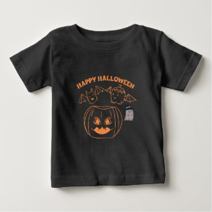 T-shirt Pour Bébé Costume de femme Halloween Vêtements Noir
