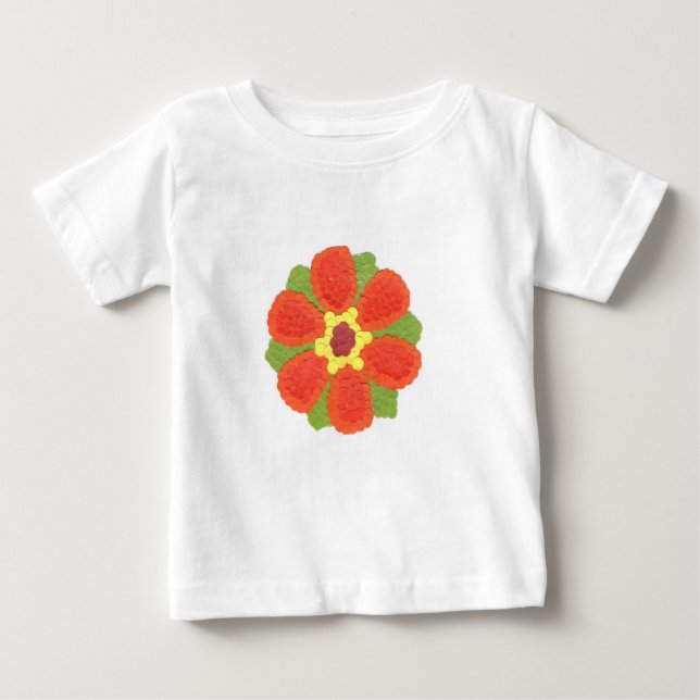 T-shirt Pour Bébé Coton Gerber Fleur Dotty (Devant)