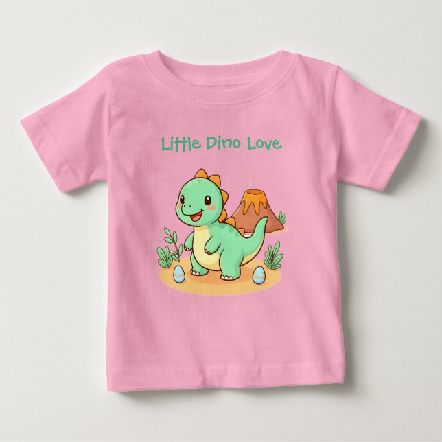 T-shirt Pour Bébé Cotton Tee - Dinosaur Fun (Devant)