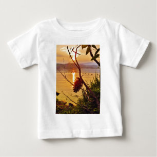 T-shirt Pour Bébé Coucher de soleil du lac Pinecone