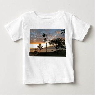 T-shirt Pour Bébé Coucher du soleil au-dessus de baie de Maalaea,