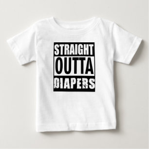 T-shirt Pour Bébé Couches-culottes droites d'Outta, pièce en t